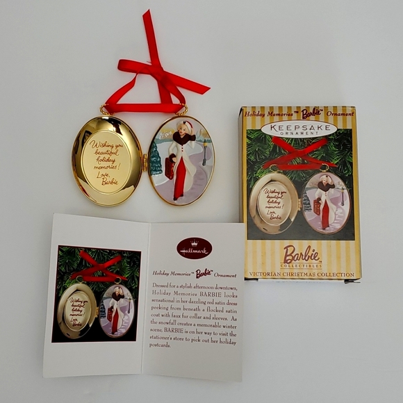 Hallmark Other - New - Vintage 1997 Hallmark Holiday Memories Keepsake Barbie Ornament